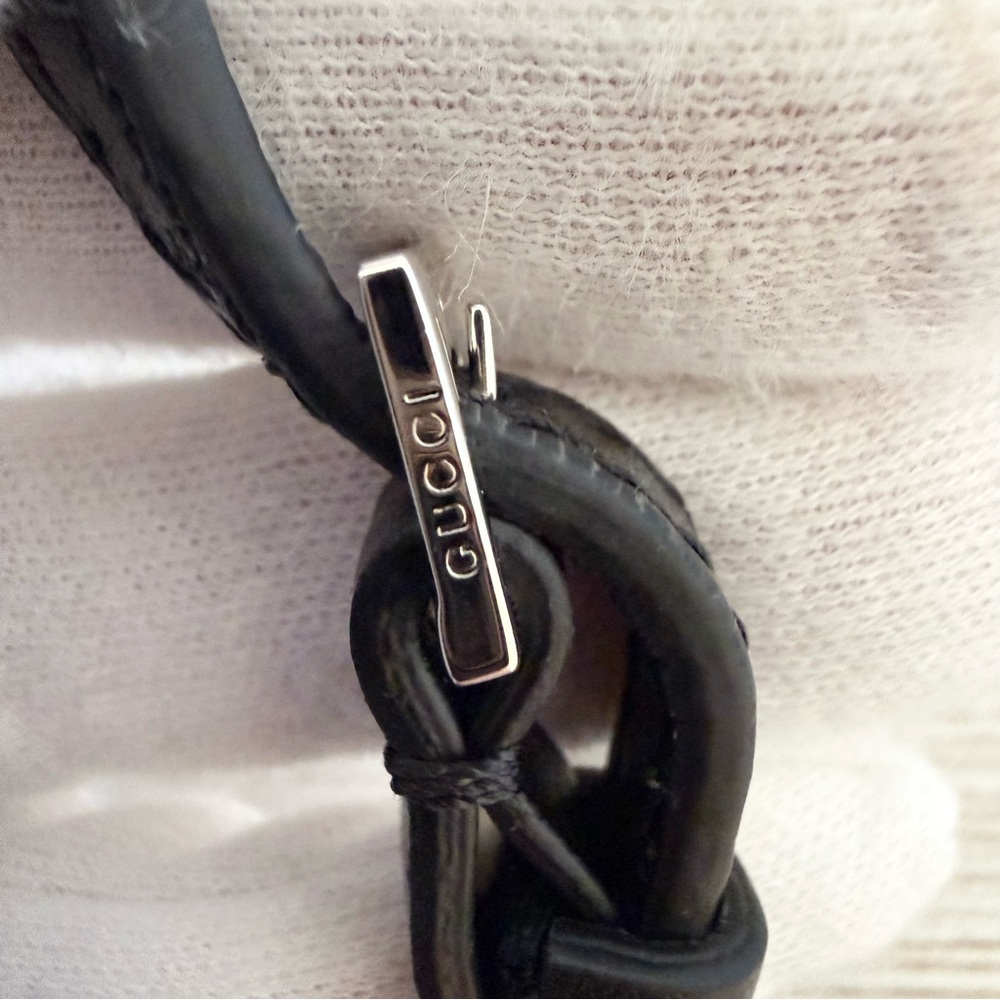 New Gucci GG supreme monogram Horsebit Slim pony hair shoulder bag - Picture 9 of 13